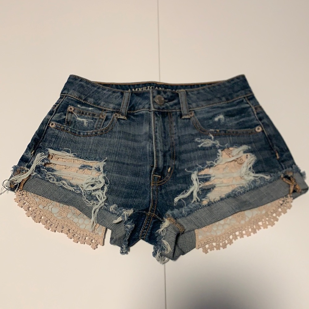 American Eagle High Rise Festival Shortie